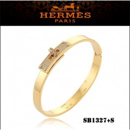 Hermes Kelly Bracelet Gold With Diamonds